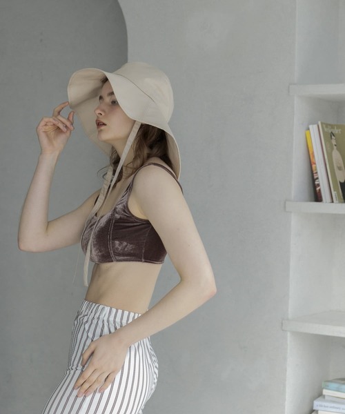URBAN RESEARCH（アーバンリサーチ）の「Swim URBAN RESEARCH　スイム ベロアスクエアブラ（水着・レディース・ブルー/ブラウン・SMALL/MEDIUM）」の5枚目の写真