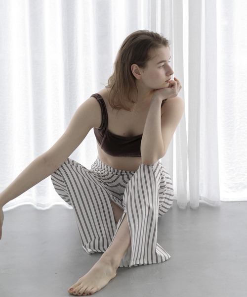 URBAN RESEARCH（アーバンリサーチ）の「Swim URBAN RESEARCH　スイム ベロアスクエアブラ（水着・レディース・ブルー/ブラウン・SMALL/MEDIUM）」の9枚目の写真