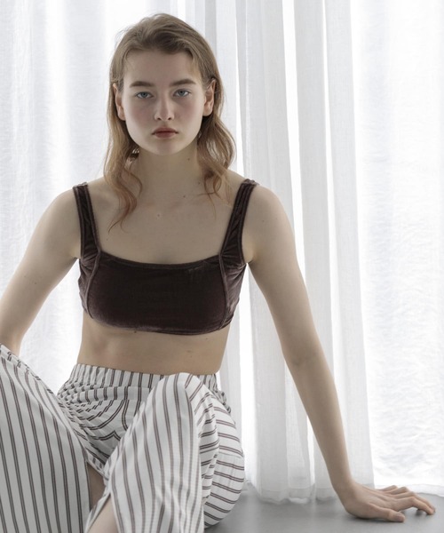 URBAN RESEARCH（アーバンリサーチ）の「Swim URBAN RESEARCH　スイム ベロアスクエアブラ（水着・レディース・ブルー/ブラウン・SMALL/MEDIUM）」の10枚目の写真