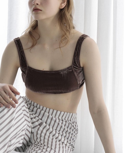URBAN RESEARCH（アーバンリサーチ）の「Swim URBAN RESEARCH　スイム ベロアスクエアブラ（水着・レディース・ブルー/ブラウン・SMALL/MEDIUM）」の11枚目の写真