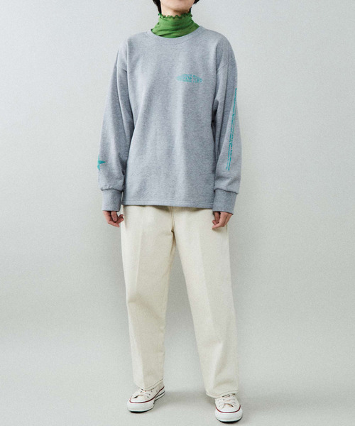CONVERSE TOKYO(コンバーストウキョウ)の「グラフィックプリントロンT(Tシャツ/カットソー・レディース・ホワイト/ブルー/グレー・FREE)」の7枚目の写真
