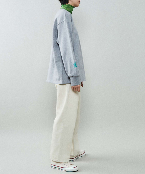 CONVERSE TOKYO(コンバーストウキョウ)の「グラフィックプリントロンT(Tシャツ/カットソー・レディース・ホワイト/ブルー/グレー・FREE)」の8枚目の写真