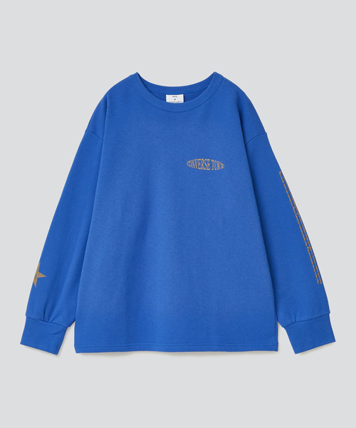 CONVERSE TOKYO(コンバーストウキョウ)の「グラフィックプリントロンT(Tシャツ/カットソー・レディース・ホワイト/ブルー/グレー・FREE)」の10枚目の写真