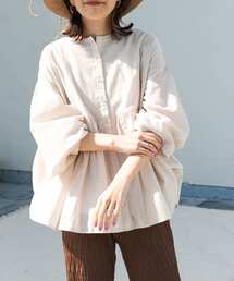 URBAN RESEARCH DOORS | コットンボイルギャザー2WAYブラウス(シャツ/ブラウス)