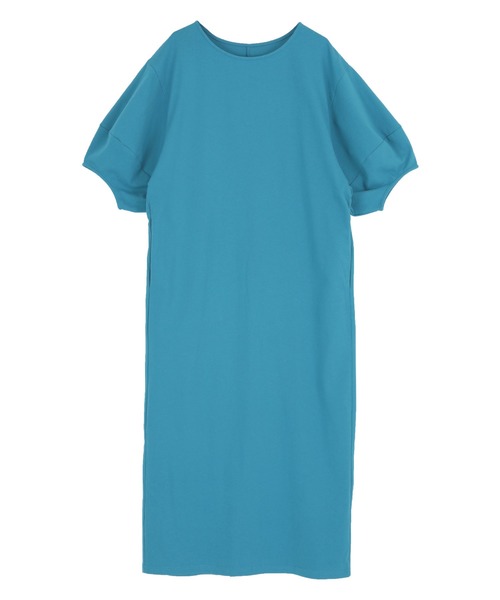 titivate（ティティベイト）の「デザインパフスリーブカットソーワンピース（ワンピース・レディース・ブラック/ライトグリーン/ラベンダー/テラコッタ/ブルー/グリーン系その他/チャコール/ダークブラウン/ピンク系その他/グレイッシュベージュ・S/M/L）」の8枚目の写真