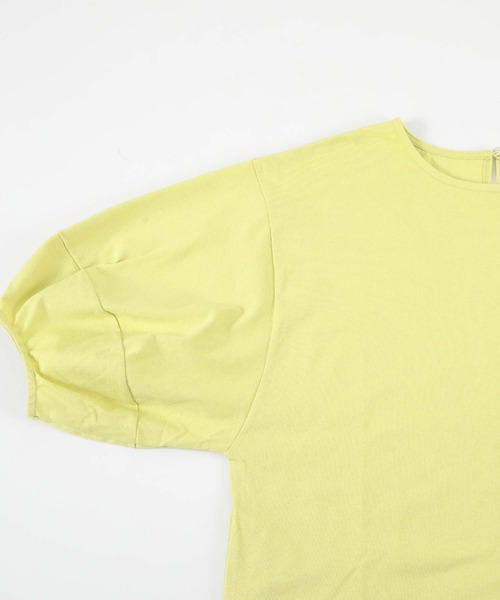 titivate（ティティベイト）の「デザインパフスリーブカットソーワンピース（ワンピース・レディース・ブラック/ライトグリーン/ラベンダー/テラコッタ/ブルー/グリーン系その他/チャコール/ダークブラウン/ピンク系その他/グレイッシュベージュ・S/M/L）」の18枚目の写真