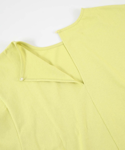 titivate（ティティベイト）の「デザインパフスリーブカットソーワンピース（ワンピース・レディース・ブラック/ライトグリーン/ラベンダー/テラコッタ/ブルー/グリーン系その他/チャコール/ダークブラウン/ピンク系その他/グレイッシュベージュ・S/M/L）」の19枚目の写真