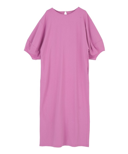 titivate（ティティベイト）の「デザインパフスリーブカットソーワンピース（ワンピース・レディース・ブラック/ライトグリーン/ラベンダー/テラコッタ/ブルー/グリーン系その他/チャコール/ダークブラウン/ピンク系その他/グレイッシュベージュ・S/M/L）」の21枚目の写真