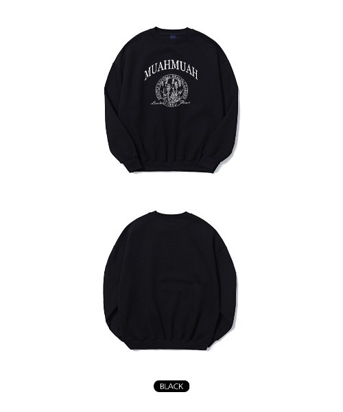 muahmuah(ムーアムーア)の「A'GEM/9 × .kom『muah muah/ムーアムーア』MUAH NATURAL GRAPHIC MTM/オーバーフィット フロントグラフィック MTM(スウェット・レディース・アイボリー/ブラック/グレー/インディゴブルー・FREE)」の17枚目の写真