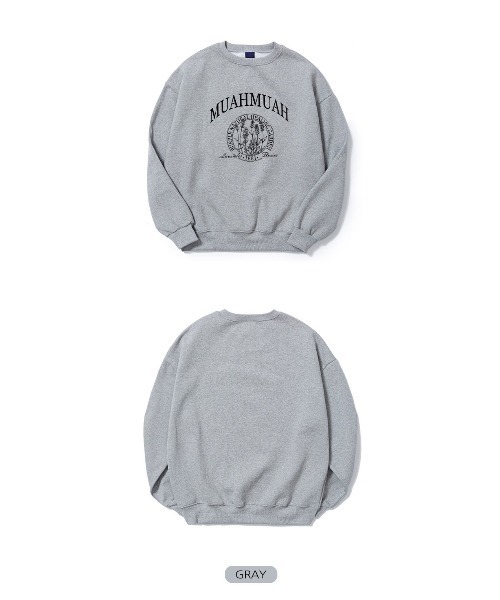 muahmuah(ムーアムーア)の「A'GEM/9 × .kom『muah muah/ムーアムーア』MUAH NATURAL GRAPHIC MTM/オーバーフィット フロントグラフィック MTM(スウェット・レディース・アイボリー/ブラック/グレー/インディゴブルー・FREE)」の18枚目の写真