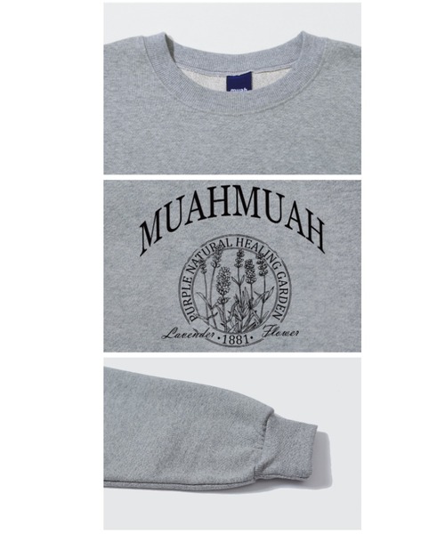 muahmuah(ムーアムーア)の「A'GEM/9 × .kom『muah muah/ムーアムーア』MUAH NATURAL GRAPHIC MTM/オーバーフィット フロントグラフィック MTM(スウェット・レディース・アイボリー/ブラック/グレー/インディゴブルー・FREE)」の20枚目の写真