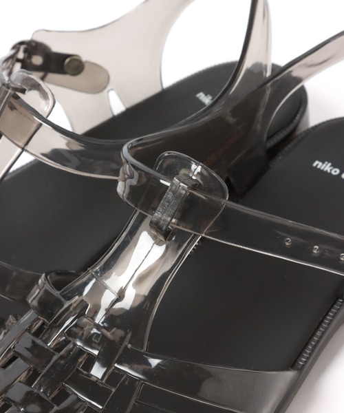 niko and...（ニコアンド）の「オリジナルクリアグルカサンダル（スリッポン・レディース・ブラック/その他1・MEDIUM/LARGE）」の11枚目の写真