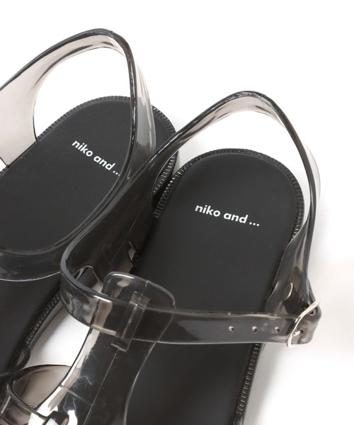 niko and...（ニコアンド）の「オリジナルクリアグルカサンダル（スリッポン・レディース・ブラック/その他1・MEDIUM/LARGE）」の14枚目の写真