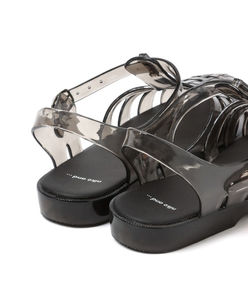niko and...（ニコアンド）の「オリジナルクリアグルカサンダル（スリッポン・レディース・ブラック/その他1・MEDIUM/LARGE）」の15枚目の写真