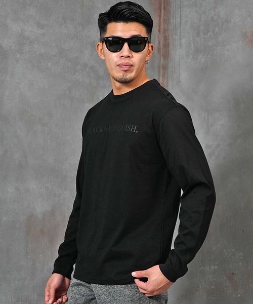 BLACK by VANQUISH(ブラックバイバンキッシュ)の「バックモチーフ長袖カットソー メンズ BLACK by VANQUISH ブラックバイバンキッシュ(Tシャツ/カットソー・メンズ・ホワイト/ブラック・M/L/XL)」の8枚目の写真