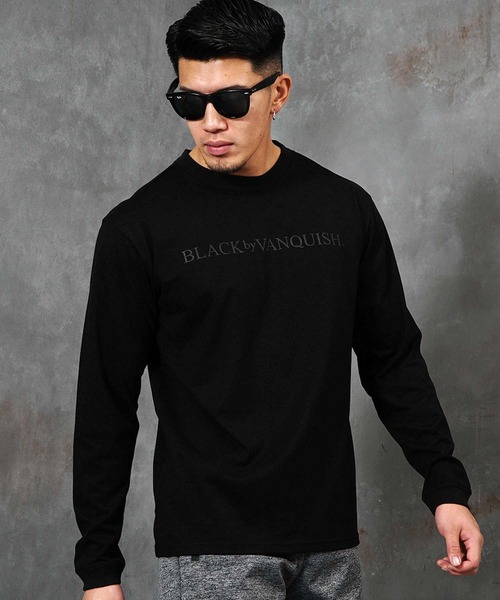BLACK by VANQUISH(ブラックバイバンキッシュ)の「バックモチーフ長袖カットソー メンズ BLACK by VANQUISH ブラックバイバンキッシュ(Tシャツ/カットソー・メンズ・ホワイト/ブラック・M/L/XL)」の9枚目の写真