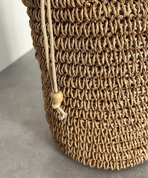 CAPRICIEUX LE'MAGE(カプリシューレマージュ)の「シリンダーペーパーバッグ(ハンドバッグ・レディース・オレンジ/グリーン/ベージュ・FREE)」の9枚目の写真