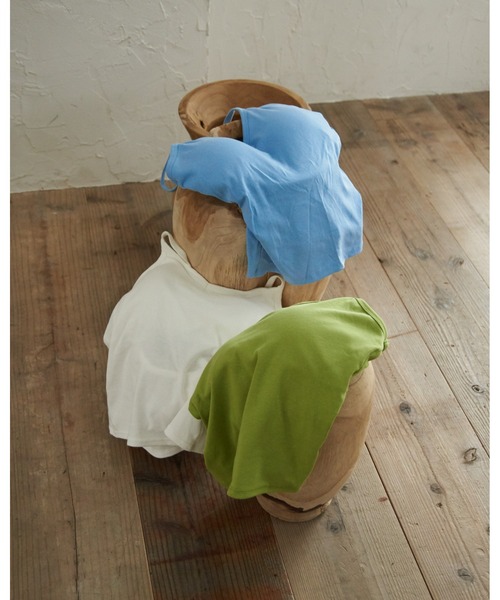 a:mure(アミュール)の「カップ付BACKクロスキャミ(キャミソール・レディース・グリーン/ホワイト/ブラック/イエロー/ブルー/グレー・FREE)」の21枚目の写真