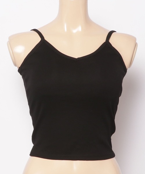 a:mure(アミュール)の「カップ付BACKクロスキャミ(キャミソール・レディース・グリーン/ホワイト/ブラック/イエロー/ブルー/グレー・FREE)」の15枚目の写真