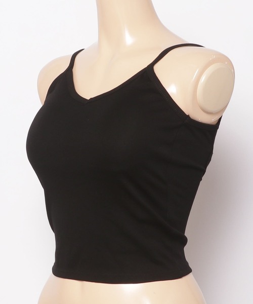 a:mure(アミュール)の「カップ付BACKクロスキャミ(キャミソール・レディース・グリーン/ホワイト/ブラック/イエロー/ブルー/グレー・FREE)」の16枚目の写真