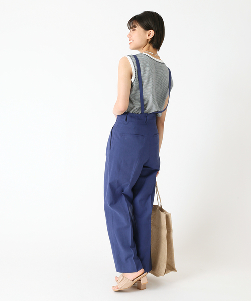 B.C STOCK（ベーセーストック）の「ボーダースリーブレス プルオーバー（Tシャツ/カットソー・レディース・ブラック/ベージュ/グリーン/ブルー/レッド・FREE）」の8枚目の写真