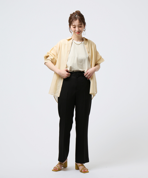 B.C STOCK（ベーセーストック）の「ボーダースリーブレス プルオーバー（Tシャツ/カットソー・レディース・ブラック/ベージュ/グリーン/ブルー/レッド・FREE）」の11枚目の写真