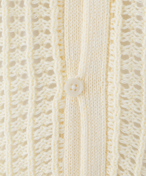 JOINT WORKS（ジョイントワークス）の「JW-MESH ニットポロシャツ（ニット/セーター・メンズ・ブラック/アイボリー・MEDIUM/LARGE）」の19枚目の写真