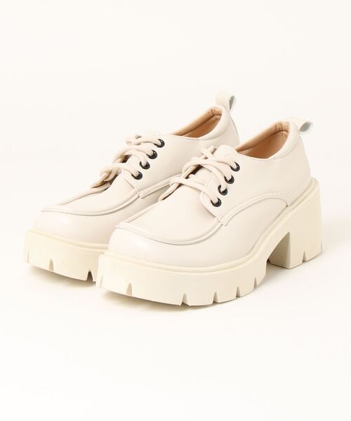 NOFALL（ノーフォール）の「厚底レースアップシューズ（ドレスシューズ・レディース・ベージュ/ブラック・M/3L/LL/S/L）」の16枚目の写真