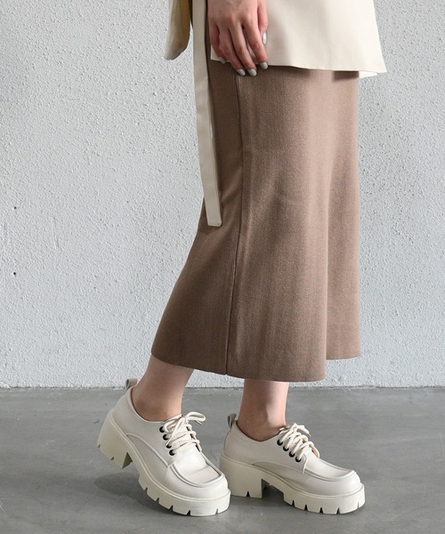 NOFALL（ノーフォール）の「厚底レースアップシューズ（ドレスシューズ・レディース・ベージュ/ブラック・M/3L/LL/S/L）」の6枚目の写真