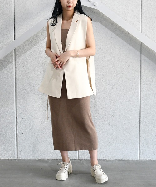 NOFALL（ノーフォール）の「厚底レースアップシューズ（ドレスシューズ・レディース・ベージュ/ブラック・M/3L/LL/S/L）」の8枚目の写真