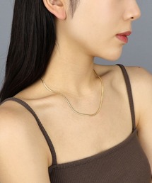 CEMONEMO | 【金属アレルギー対応】 スネークチェーン ネックレス 3mm 40cm / サージカルステンレス 316L(ネックレス)