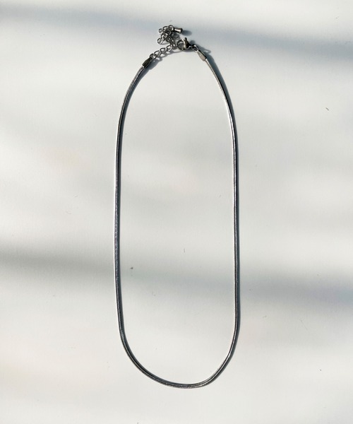 CEMONEMO（セモネモ）の「【金属アレルギー対応】 スネークチェーン ネックレス 2mm 40cm / サージカルステンレス 316L（ネックレス・レディース・シルバー/ゴールド・FREE）」の17枚目の写真