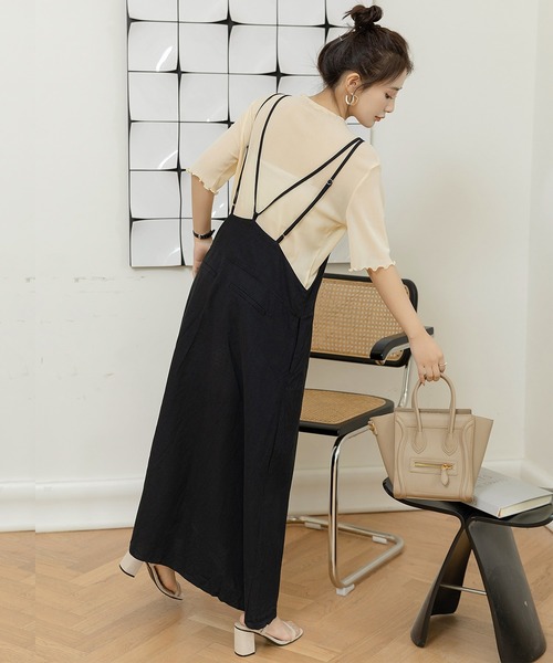 DAY CLOSET(デイ クローゼット)の「【さらっと生地感/ストレッチ有】半袖メロウフリシアートップス レディース(シャツ/ブラウス・レディース・ピンク/パープル/ライトブルー/ホワイト/グリーン/ホワイト系その他/ブラック/オレンジ・L/M)」の10枚目の写真