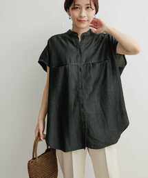 URBAN RESEARCH DOORS | 『セットアップ対応』リヨセルデニムフレンチスリーブシャツ(シャツ/ブラウス)