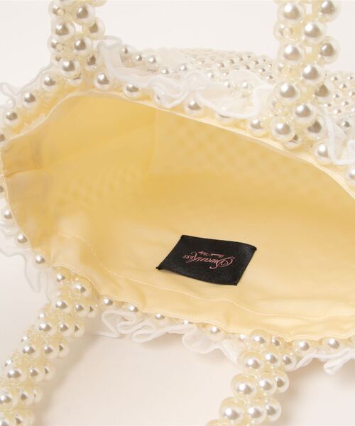 Swankiss(スワンキス)の「SX frill pearl BAG(トートバッグ・レディース・ホワイト・FREE)」の5枚目の写真