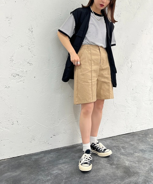 apres jour mignon(アプレジュールミニョン)の「ハーフパンツ【ZOZOTOWN限定アイテム】(その他パンツ・レディース・ネイビー/ベージュ/ブラック・フリー/X-LARGE)」の16枚目の写真