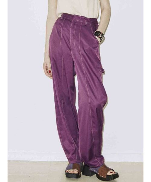 jouetie(ジュエティ)の「カラーペインターパンツ(その他パンツ・レディース・ブラック/グリーン/アイボリー/パープル/ライトグリーン/オレンジ・MEDIUM)」の6枚目の写真