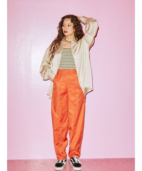 jouetie(ジュエティ)の「カラーペインターパンツ(その他パンツ・レディース・ブラック/グリーン/アイボリー/パープル/ライトグリーン/オレンジ・MEDIUM)」の14枚目の写真