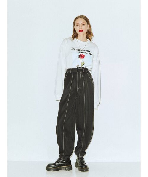 jouetie(ジュエティ)の「カラーペインターパンツ(その他パンツ・レディース・ブラック/グリーン/アイボリー/パープル/ライトグリーン/オレンジ・MEDIUM)」の21枚目の写真