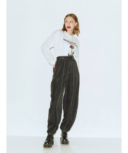 jouetie(ジュエティ)の「カラーペインターパンツ(その他パンツ・レディース・ブラック/グリーン/アイボリー/パープル/ライトグリーン/オレンジ・MEDIUM)」の22枚目の写真