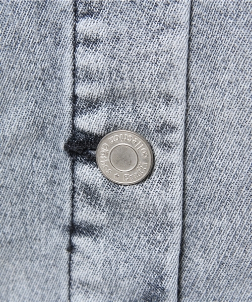 WEGO（ウィゴー）の「WEGO/フード付きドルマンGジャン（デニムジャケット・レディース・インディゴブルー/ライトインディゴブルー・FREE）」の10枚目の写真