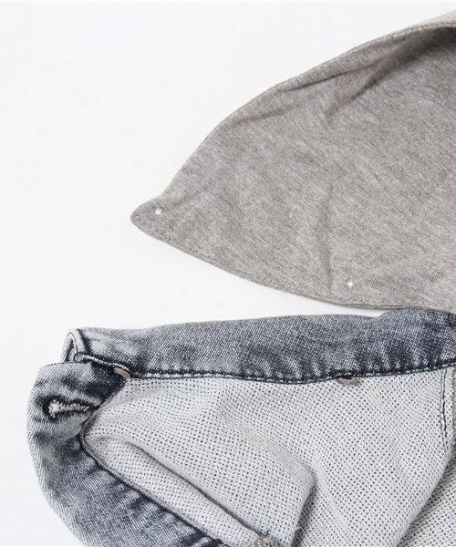 WEGO（ウィゴー）の「WEGO/フード付きドルマンGジャン（デニムジャケット・レディース・インディゴブルー/ライトインディゴブルー・FREE）」の11枚目の写真