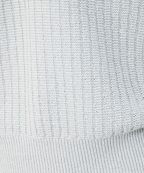 qualite（カリテ）の「変形Vネックニット（ニット/セーター・レディース・ライトブルー/ベージュ/イエロー/ダークネイビー・フリー）」の16枚目の写真