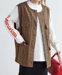 PAGEBOYLIM/ノーカラーミリタリーベスト