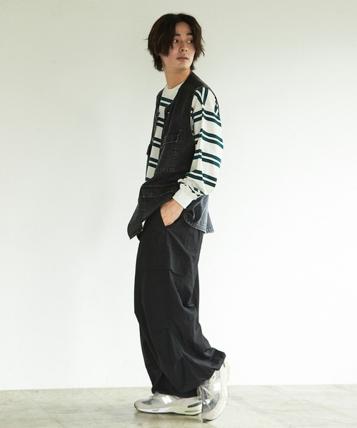 PBLIM（ページボーイリム）の「PAGEBOYLIM/ノーカラーミリタリーベスト（ベスト・レディース・カーキ/ブラック系その他/レオパード・FREE）」の19枚目の写真