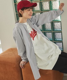 MONO-MART | リラックスルーズバンドカラーブロードシャツ(シャツ/ブラウス)