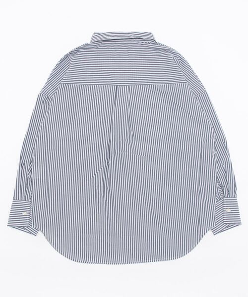 CECIL McBEE（セシルマクビー）の「ストライプシャツ（シャツ/ブラウス・レディース・パープル/ネイビー/グリーン・MEDIUM/LARGE）」の4枚目の写真