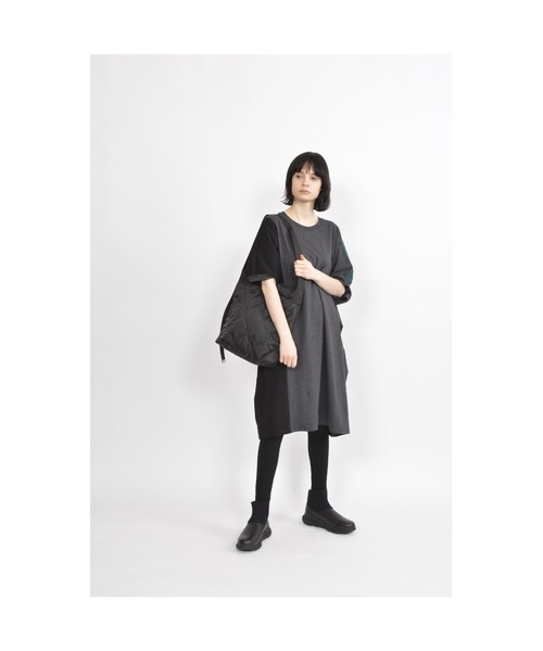 gomme（ゴム）の「キルトミックストートバッグ（トートバッグ・レディース・ブラック/アイボリー/カーキ・FREE）」の16枚目の写真