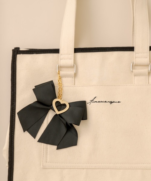 OLIVE des OLIVE(オリーブデオリーブ)の「Aimerianejoieハート&リボンチャーム(チャーム・レディース・ブラック/パープル/サックスブルー/ピンク/アイボリー・FREE)」の15枚目の写真