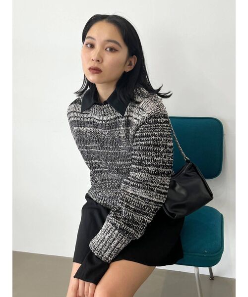 EMODA（エモダ）の「カフデザインロングシャツ（シャツ/ブラウス・レディース・ホワイト/ブラック・FREE）」の21枚目の写真